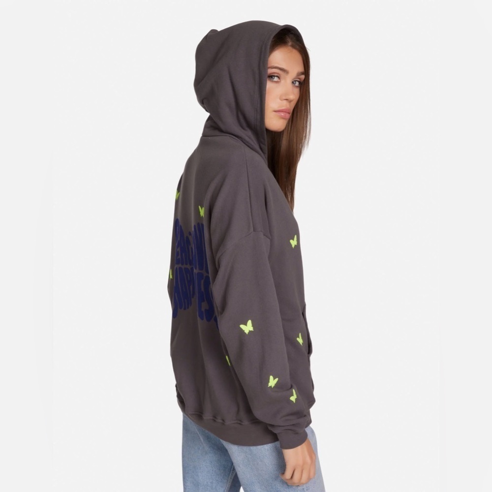 Lauren Moshi Koa Neon Peace Love Butterflies in Light Onyx - Sz XS - Picture 3 of 8